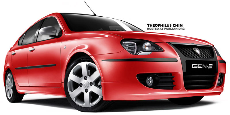  up a virtually kitted up version of the facelifted 2008 Proton GEN2.
